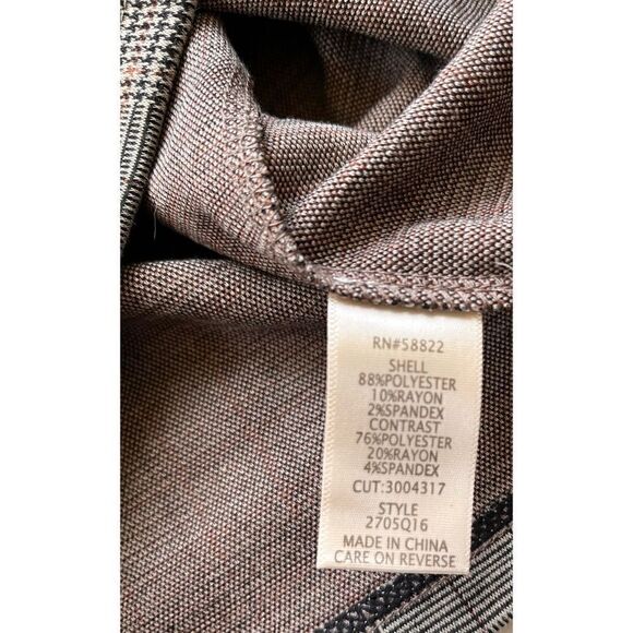 NWT MAX STUDIO Checked A Line Mini Skirt - Picture 6 of 8